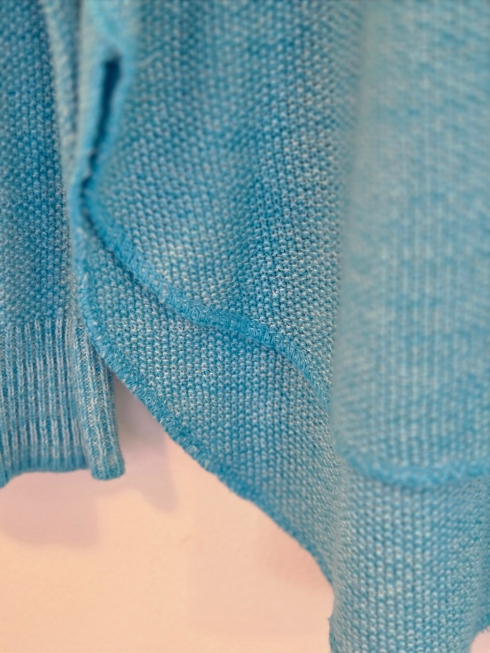 Cotton Country sweater 100% Cotton XL blue crew neck ribbed coastal nautical - Picture 8 of 11